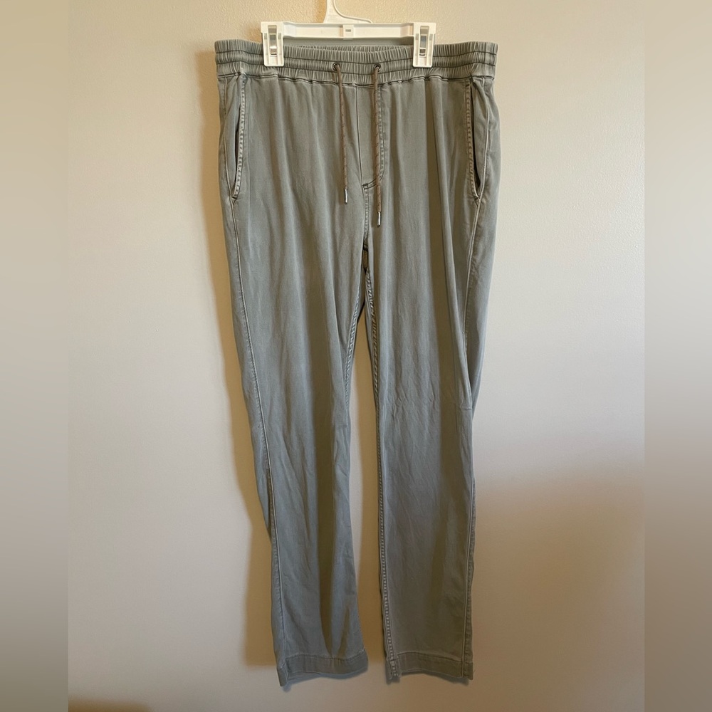 Men's Faherty Gray Casual Pants with Drawstring